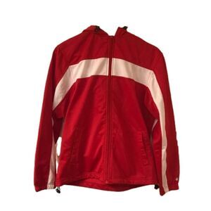 Badger Women Red|White Lady Patriots Track Jacket Sz M